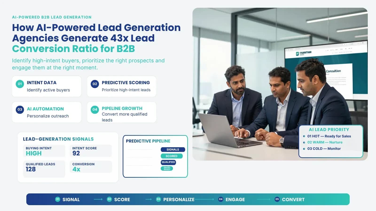 How AI-Powered Lead Generation Agencies Achieve 4x Lead Conversion Ratios for B2B