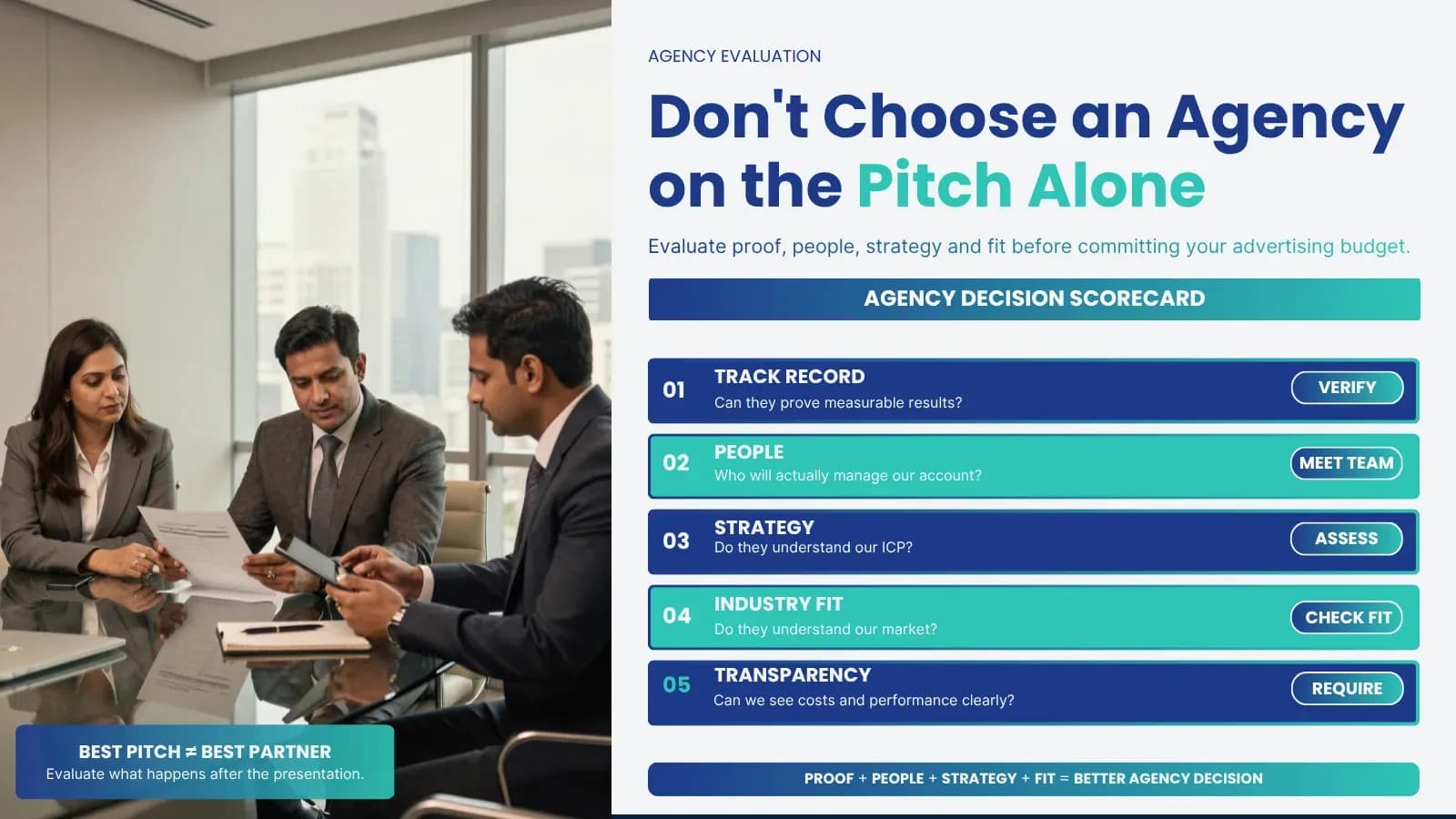 Illustration: The 10 Parameters to Evaluate Any Indian Advertising Agency